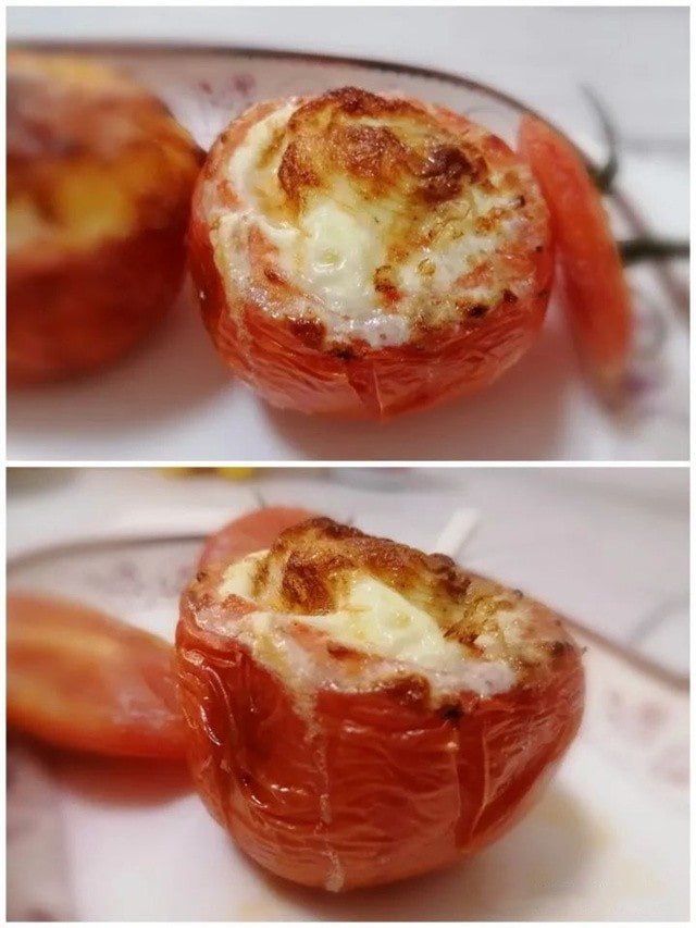 空气炸锅食谱烤番茄的做法