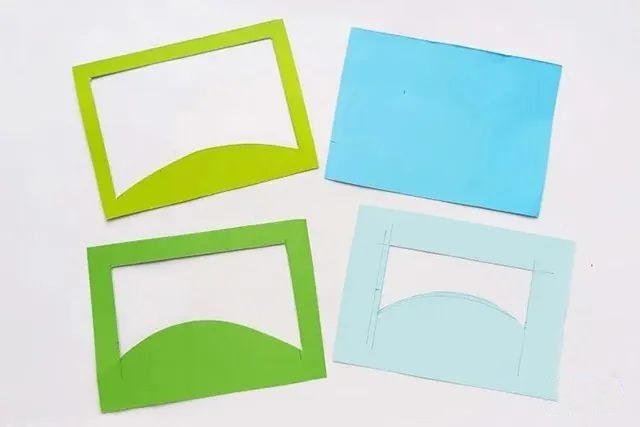 儿童剪纸拼贴画3D立体风景画手工