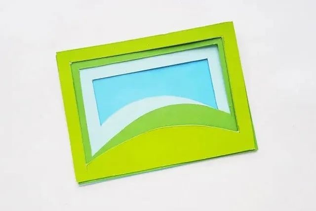 儿童剪纸拼贴画3D立体风景画手工