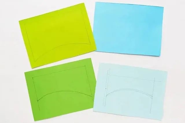 儿童剪纸拼贴画3D立体风景画手工