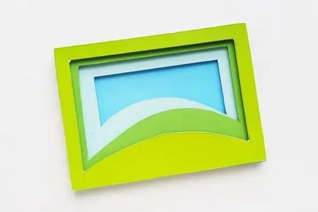 儿童剪纸拼贴画3D立体风景画手工