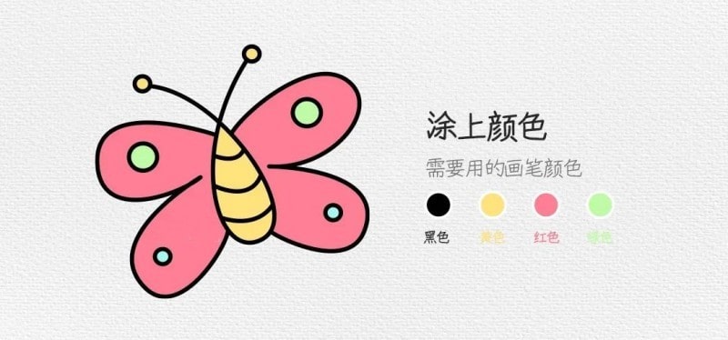 蝴蝶简笔画怎么画图片