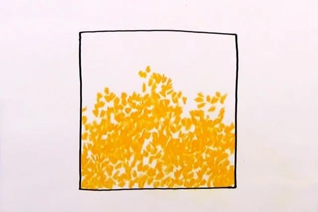 幼儿学画画：蜡笔画秋天的森林风景画