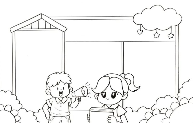 推广普通话手抄报简单又好看