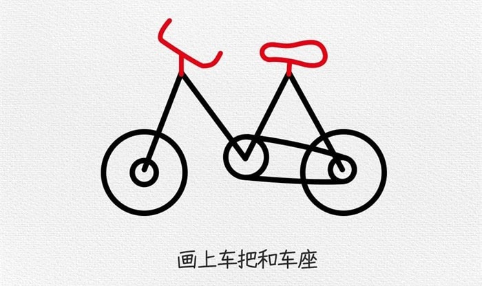 儿童自行车简笔画教程图片