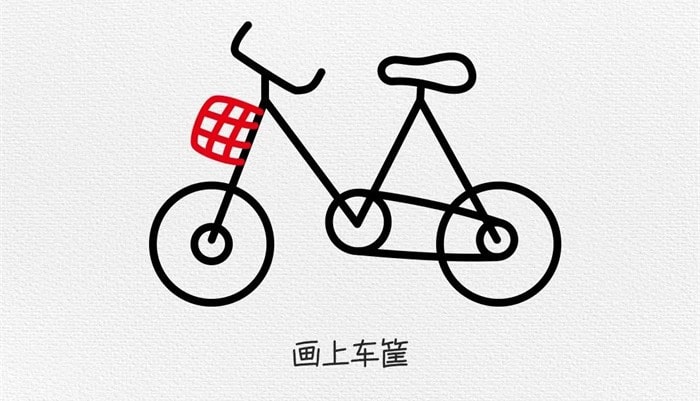 儿童自行车简笔画教程图片