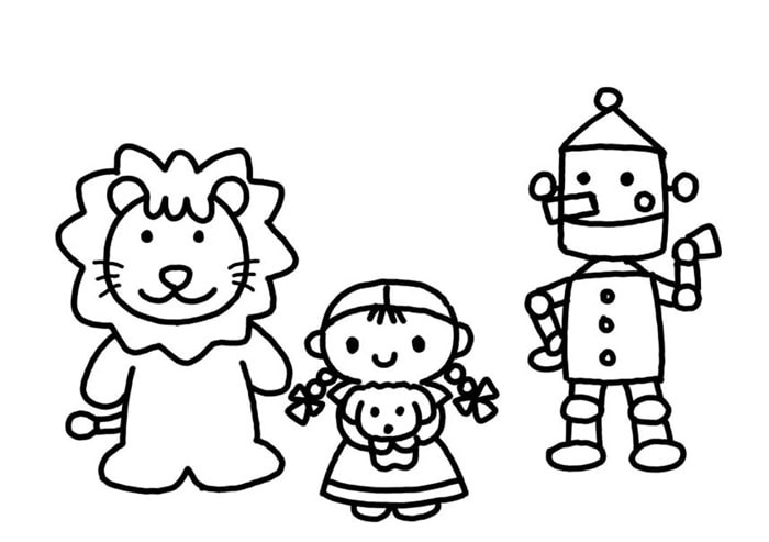 经典童话故事绿野仙踪简笔画