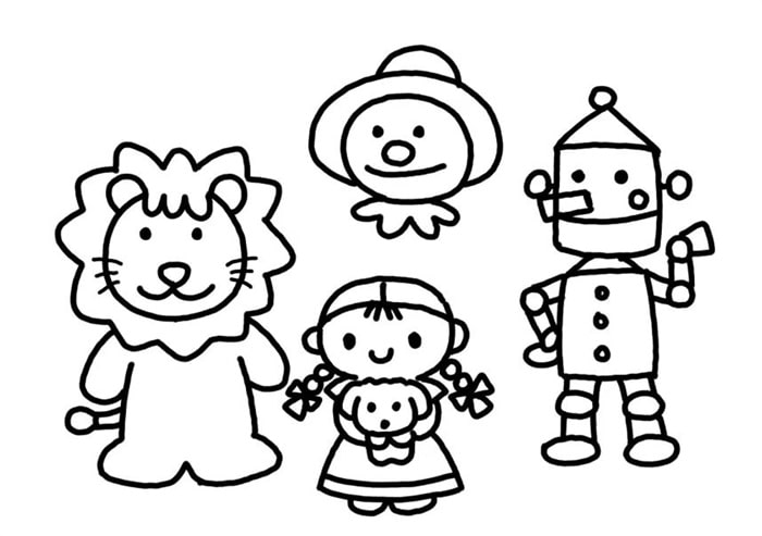 经典童话故事绿野仙踪简笔画