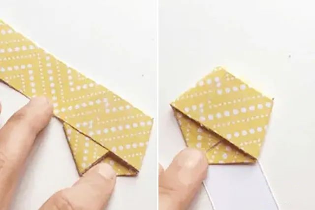 折纸生日帽，上面还用折纸星星装饰