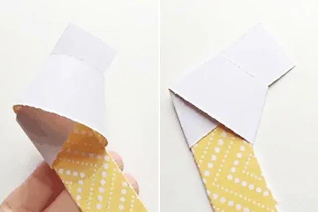 折纸生日帽，上面还用折纸星星装饰