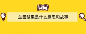 兰因絮果是什么意思和故事