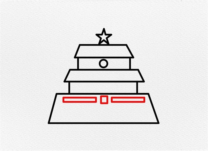 天安门简笔画怎么画儿童