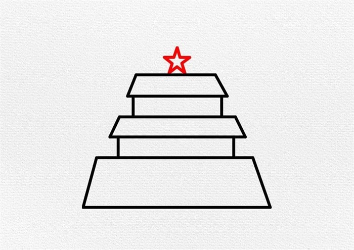 天安门简笔画怎么画儿童