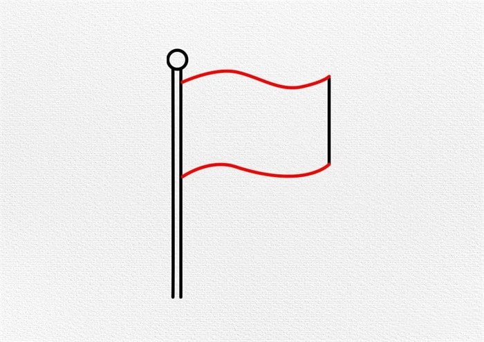 五星红旗简笔画怎么画图片教程