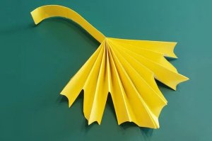 秋天的树叶折纸怎么折