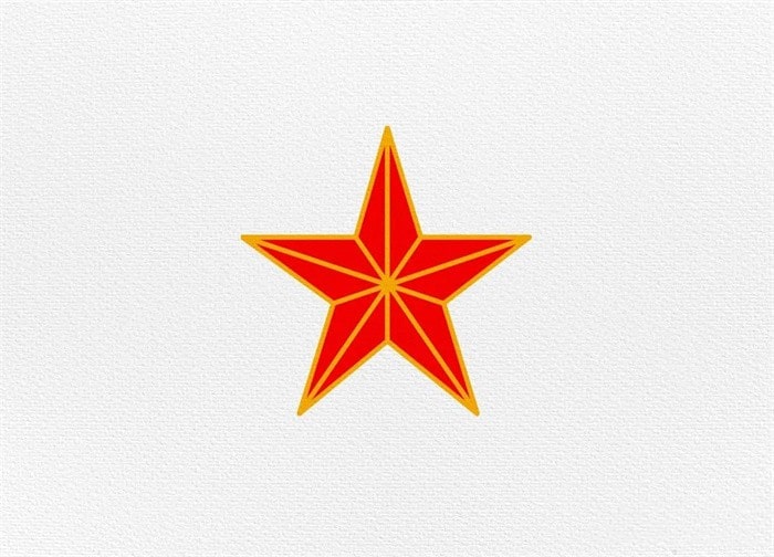 闪闪红星五角星简笔画怎么画