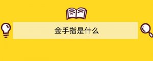 金手指是什么