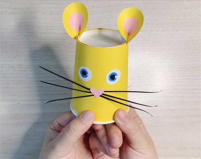 一次性纸杯变废为宝手工制作老鼠