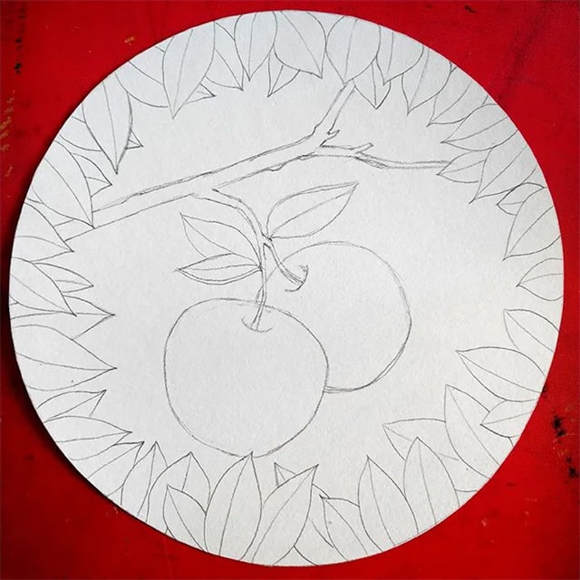 画一幅秋天的画《秋实》