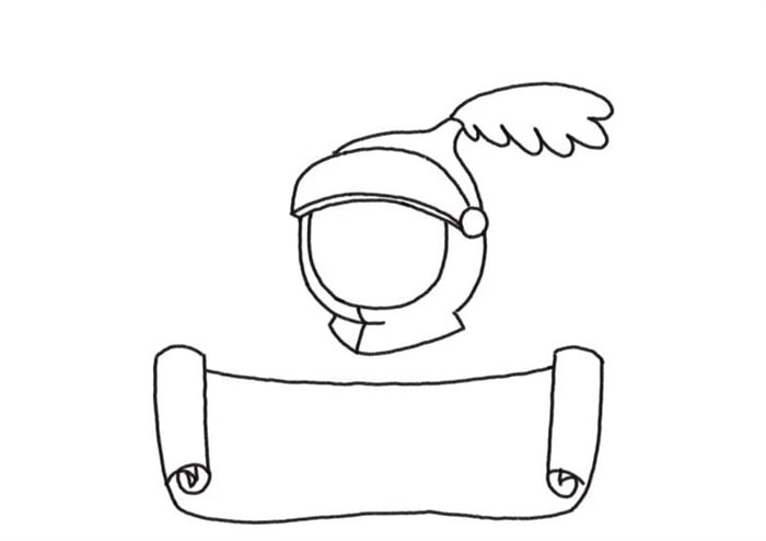 骑士城堡简笔画教程图片