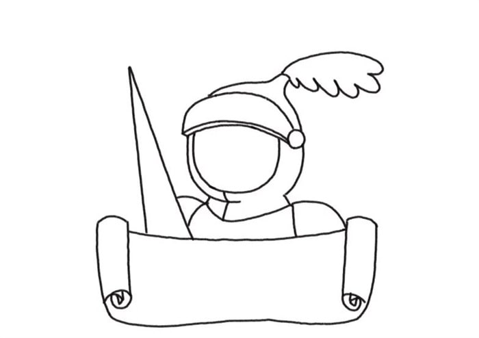 骑士城堡简笔画教程图片