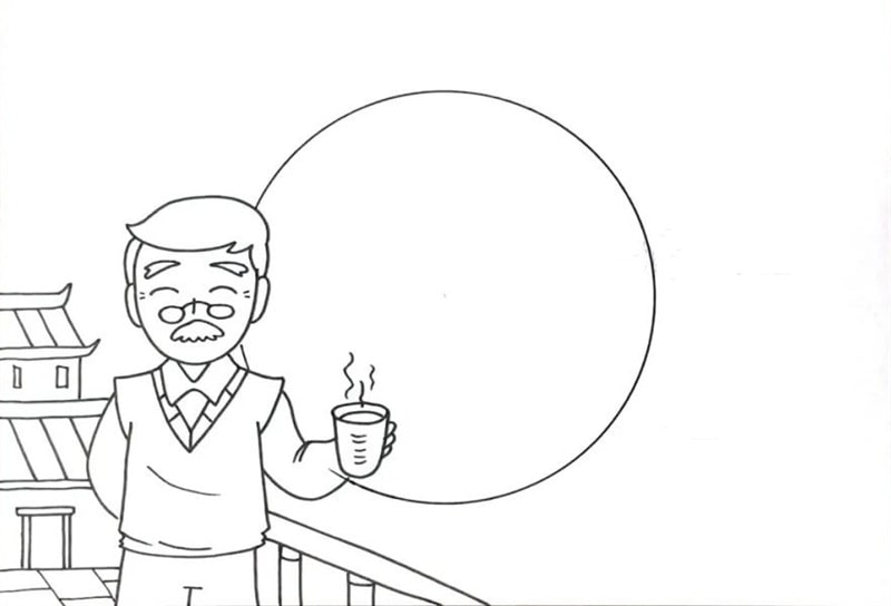 重阳节手抄报图片教程带爷爷的