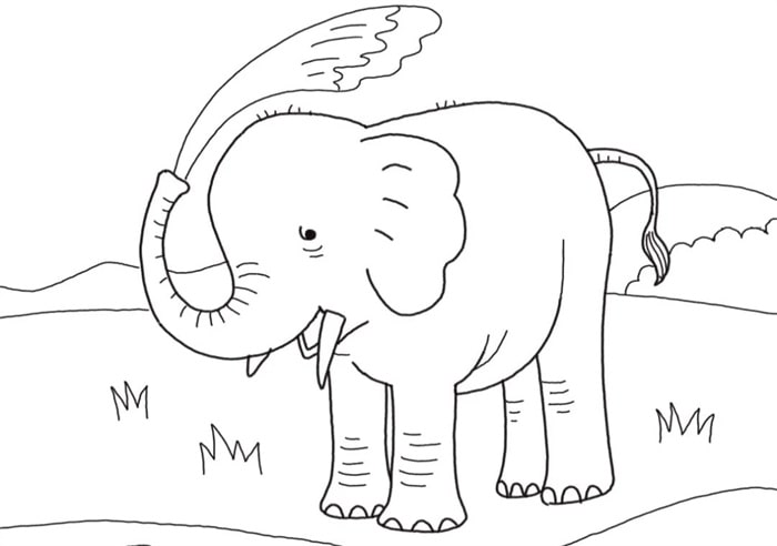 大象简笔画怎么画图片
