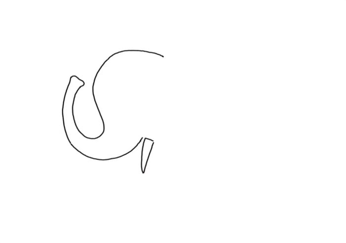 大象简笔画怎么画图片