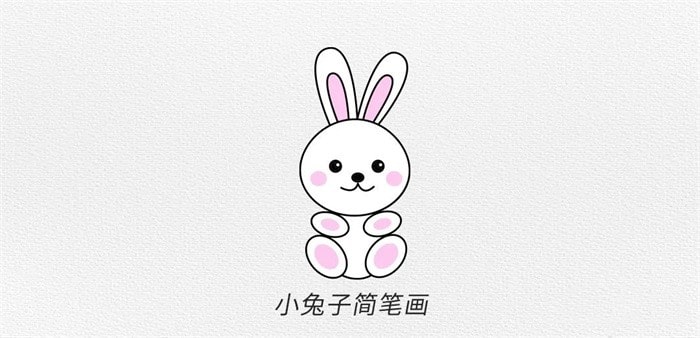 小白兔简笔画教程简单可爱