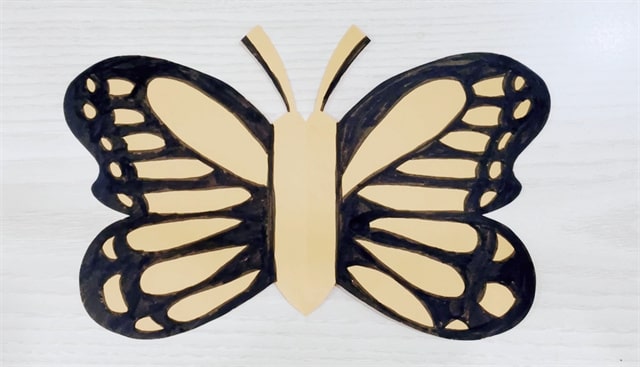 自制玩具手工制作展翅飞翔的蝴蝶