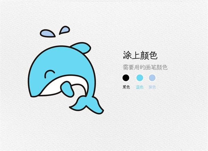 海豚简笔画怎么画图片
