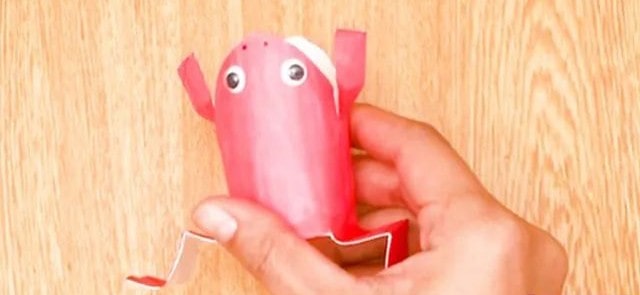 废物利用手工制作会飞的青蛙