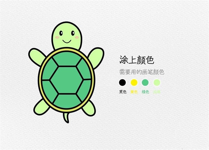 小乌龟简笔画教程简单
