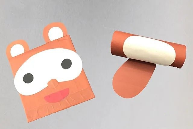 纸巾盒废物利用手工制作小猫