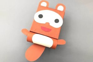 纸巾盒废物利用手工制作小猫