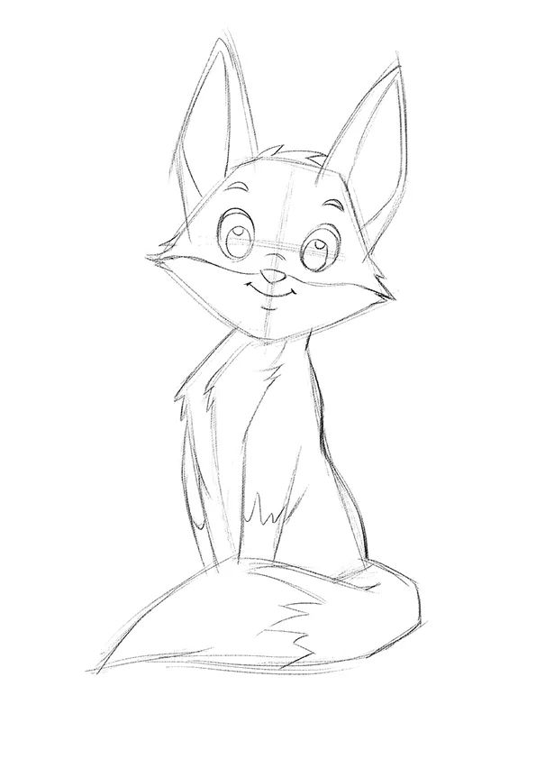 少儿美术课程《可爱红狐狸》