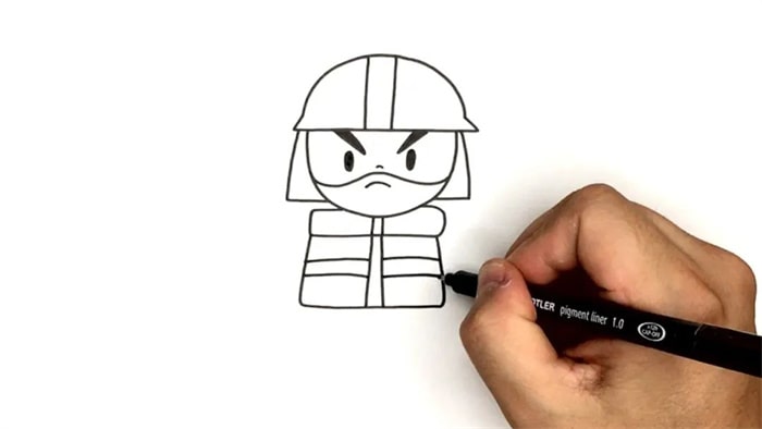 消防员简笔画教程图片