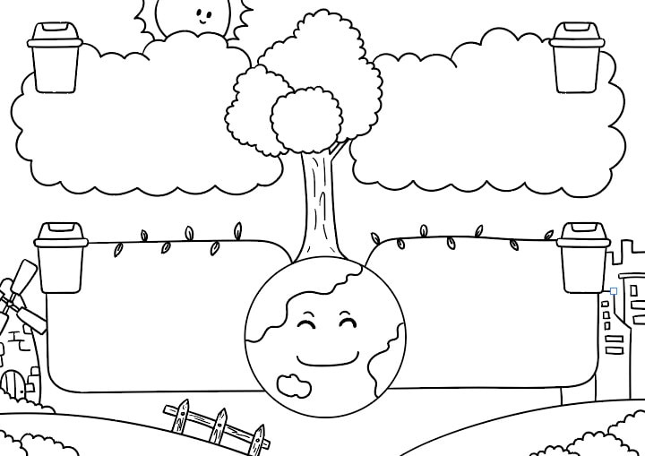 垃圾分类手抄报图片怎么画