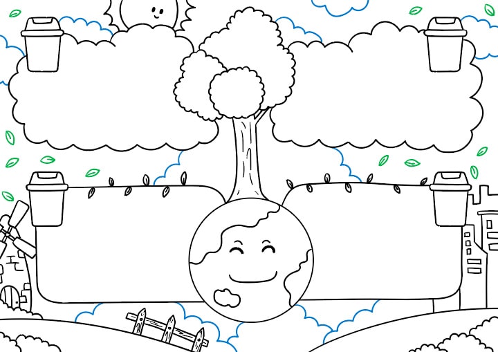 垃圾分类手抄报图片怎么画