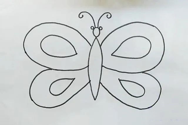 谷物粘贴画蝴蝶简单又漂亮