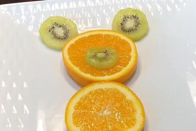 儿童创意水果拼盘小熊教程简单好看