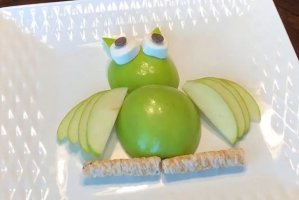 儿童创意水果拼盘猫头鹰教程简单好看