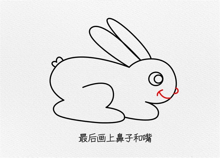 小白兔简笔画教程简单