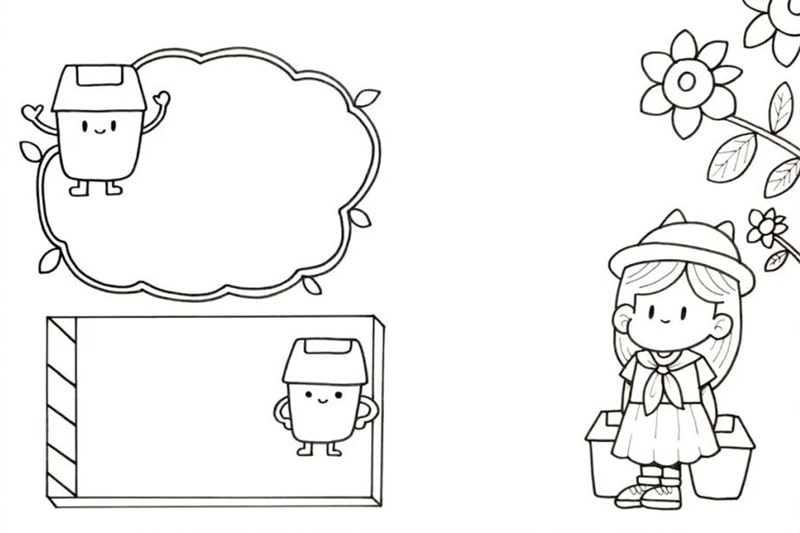 垃圾分类手抄报图片教程