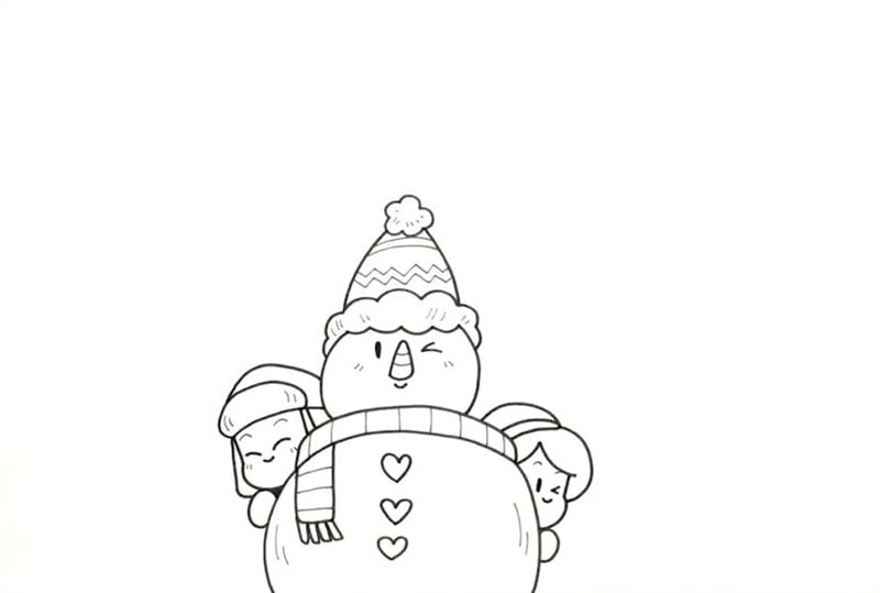 冬日主题手抄报图片教程