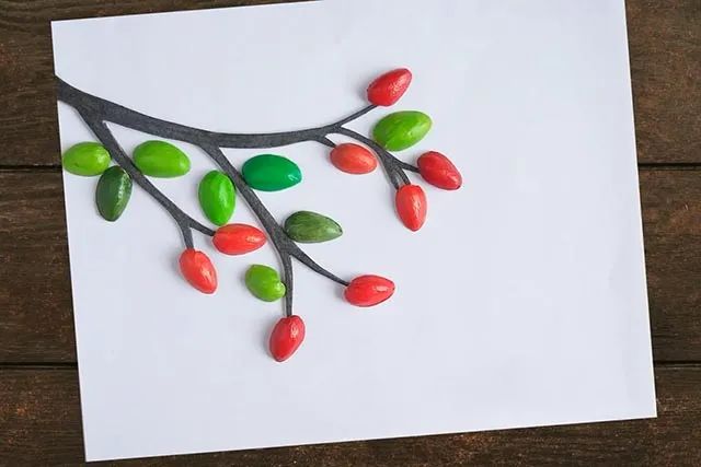 开心果壳废物利用手工制作树