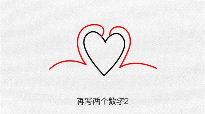 一对恩爱的天鹅简笔画教程