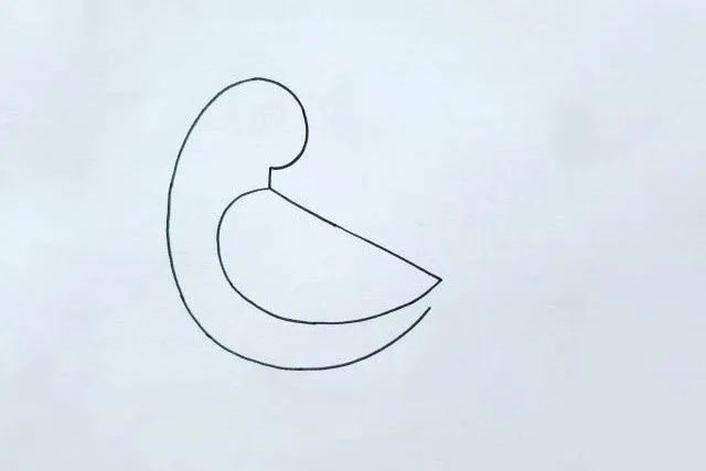 侧面站着的小鸟简笔画教程简单好看