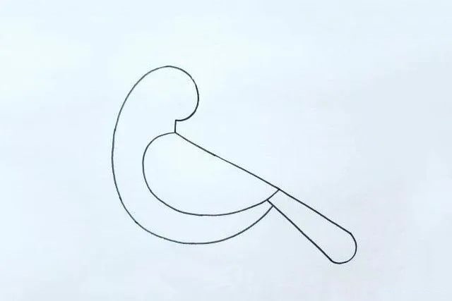 侧面站着的小鸟简笔画教程简单好看