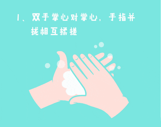 幼儿园七步洗手法的正确步骤图片